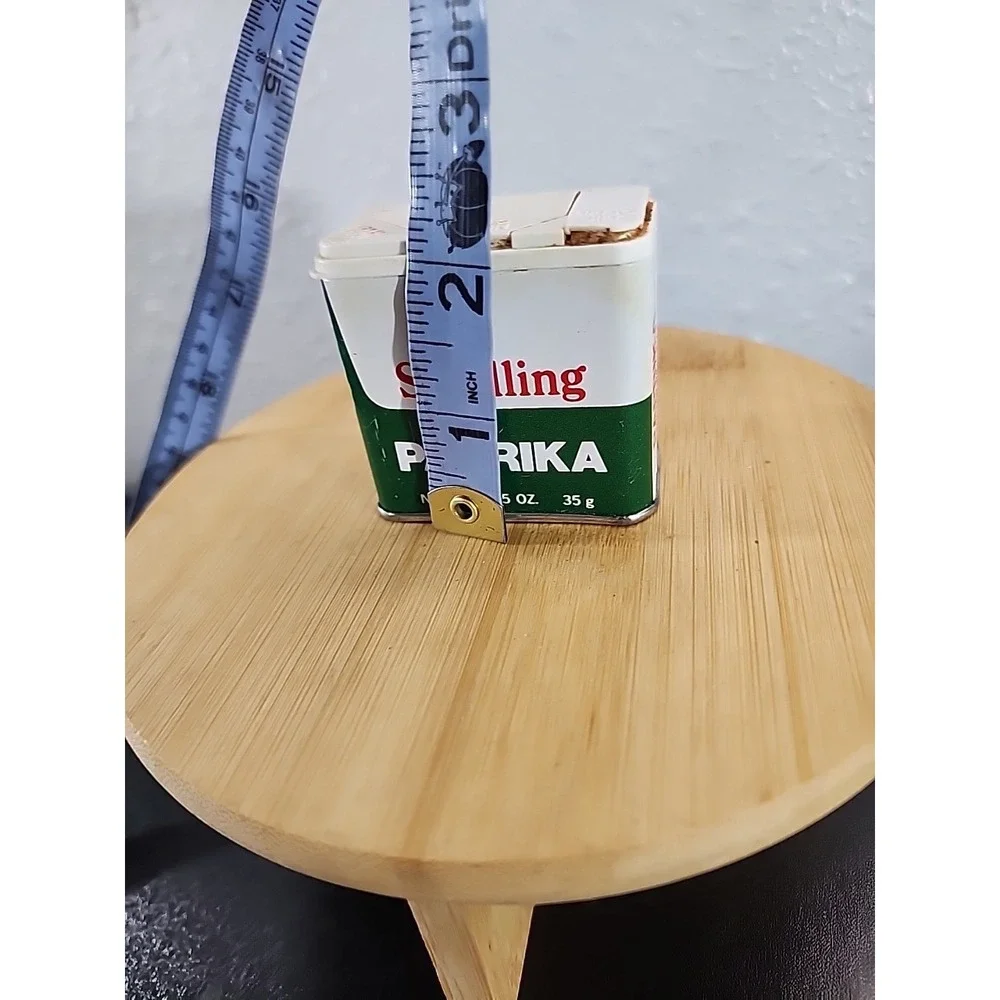 Vintage 1970s‎  SCHILLING PAPRIKA SPICE TIN EMPTY CAN Decor